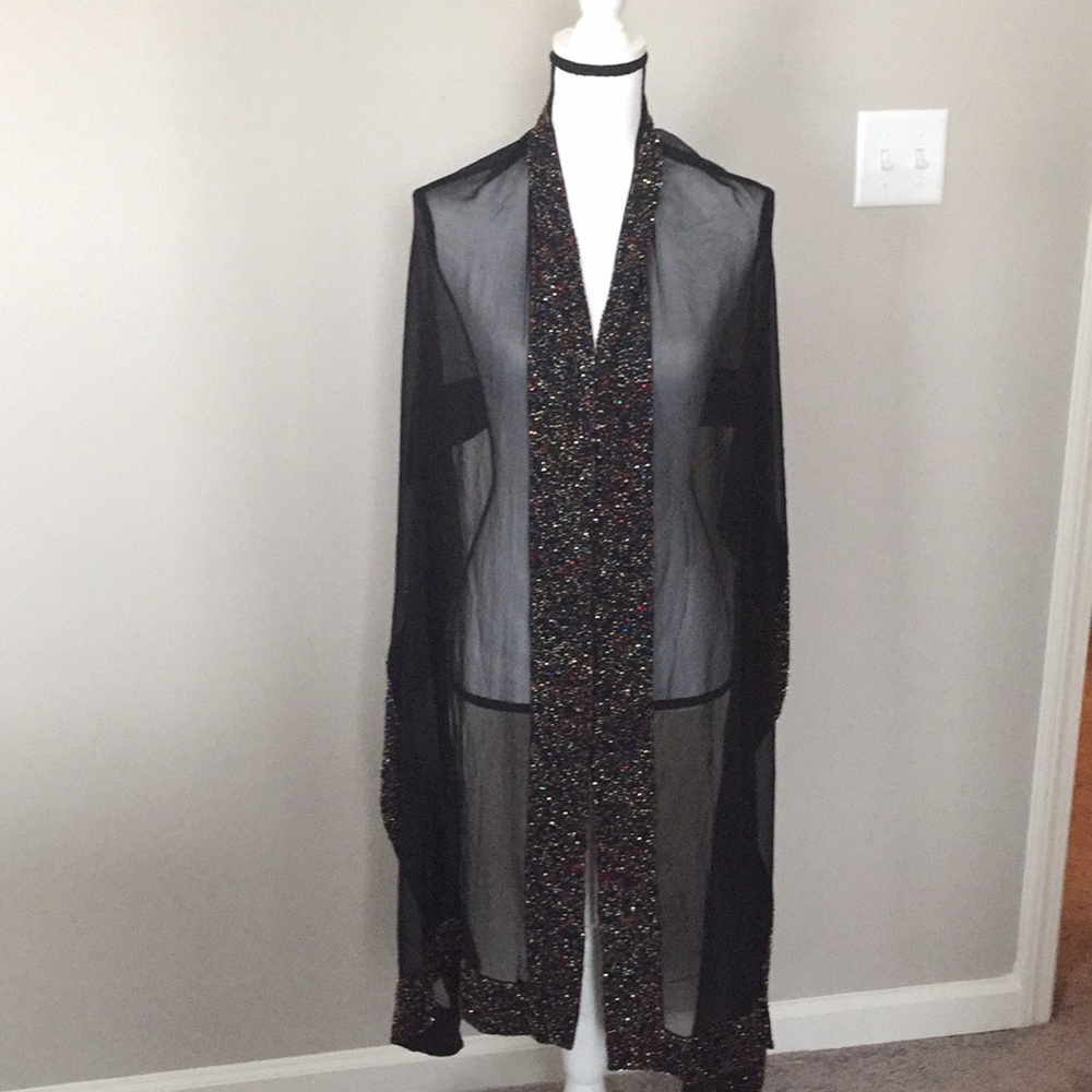 Beaded shawl/wrap. 21 x 88”